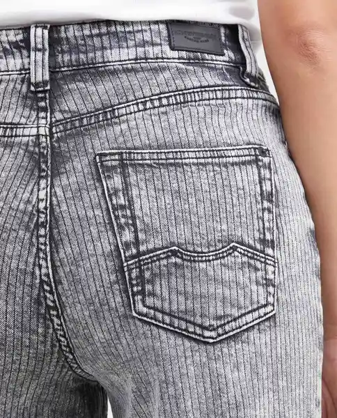 Jean Special Fit Wide Leg Gris Grafito Oscuro Talla 10 Chevignon