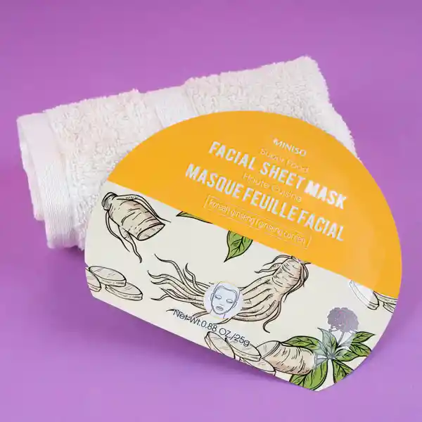 Mascarilla Facial Super Food Ginseng Coreano Miniso