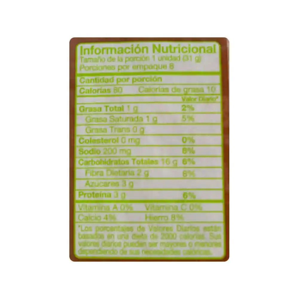 Carulla Tortillas De Harina