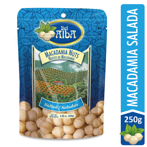 Del Alba Nueces de Macadamia Saladas 250 g