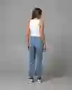 Jean Straight Mujer Azul Denim Medio Talla 16 41372 Rifle