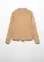 Buzo Jersey Tortu Camel Talla 24 Mujer Mango