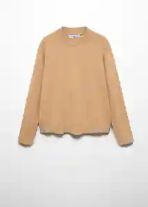 Buzo Jersey Tortu Camel Talla 24 Mujer Mango