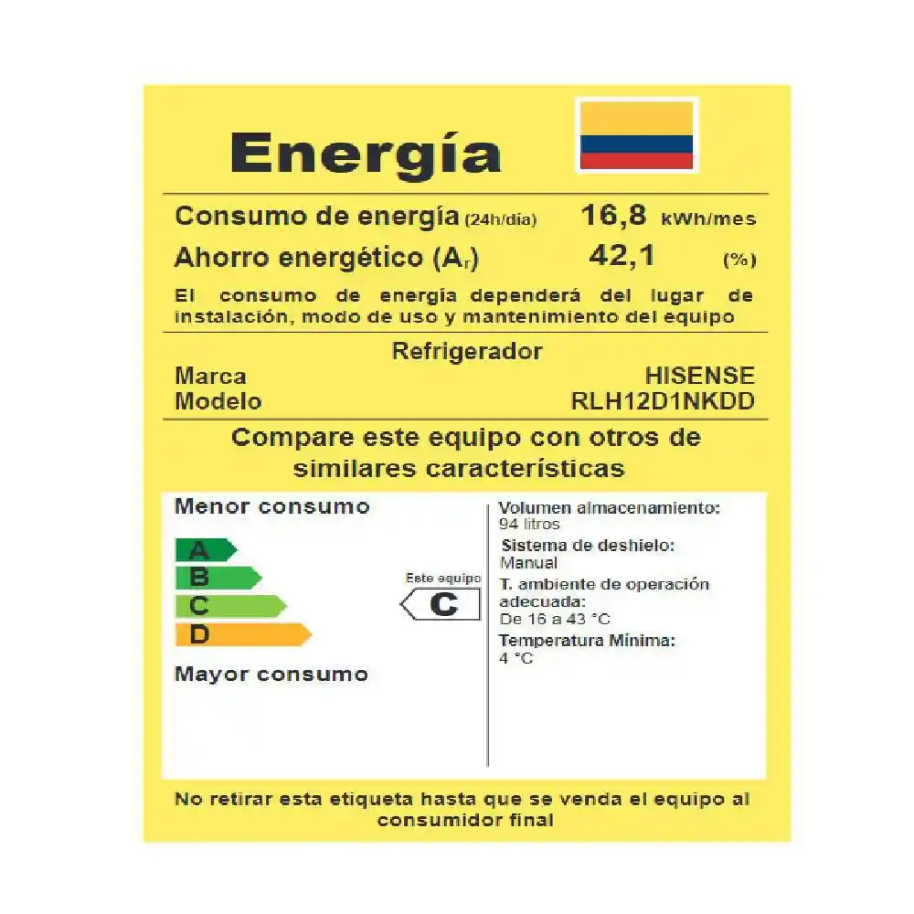 Hisense Minibar Convencional Bc93a