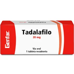 Genfar Tadalafilo Vigorizante (20 mg) Tableta Recubierta