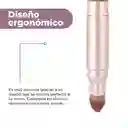 Brocha Maquillaje Retráctil de Doble Punta Serie Dorada Miniso