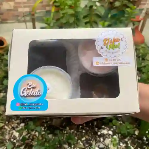 Combo Gelato y Brownie
