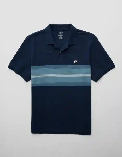 Camiseta Polo Hombre Azul Talla: X-LARGE 4395410 American Eagle