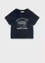 Camiseta Cereal Navy Talla 10 Niñas Mango