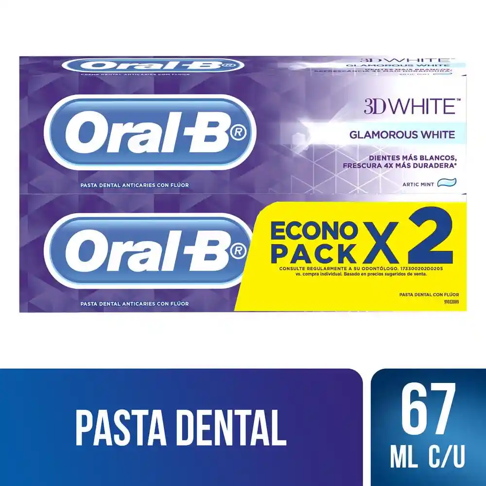 Oral-B Crema Dental Anticaries 3D White