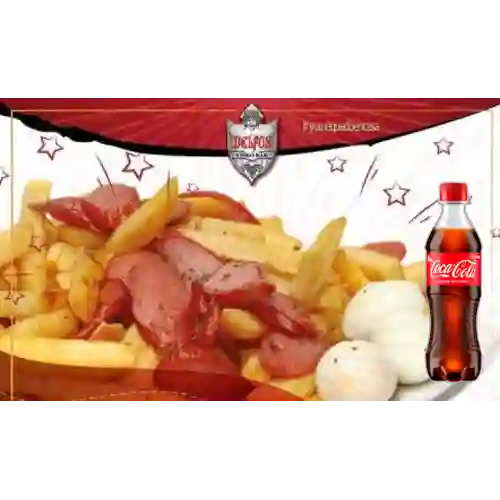 Combo Salchipapa + Coca Cola Original 400 ml