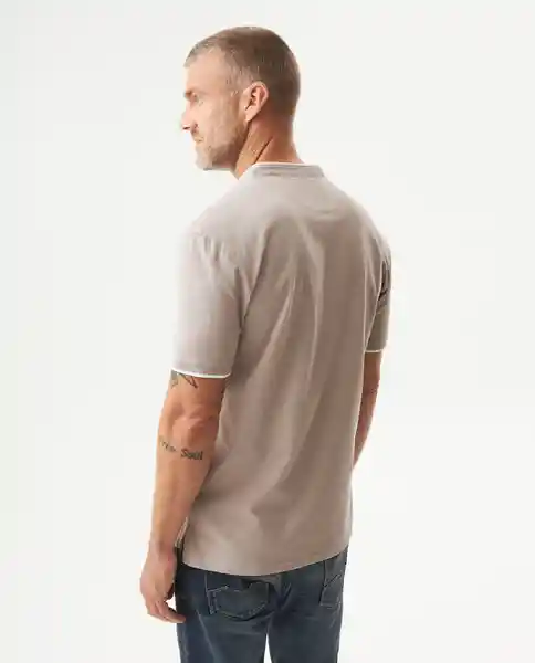 Camiseta Neru Polo Neck Beige Atmósfera Medio T XL Chevignon
