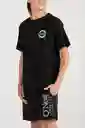 ONeill Camiseta Classic Brackets Masculino Negro L