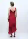 Vestido Amapola Rojo Talla M Mujer Mango