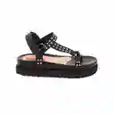 Sandalias Plataforma Terry Negro Talla 39