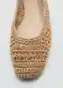 Zapatos Alado Camel Talla 35 Mujer Mango