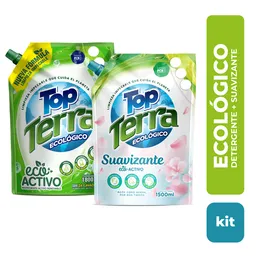 Top Terra Kit Detergente Líquido 1.8 L + Suavizante 1.5 L