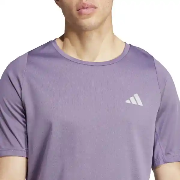 Adidas Camiseta Run Icons 3S Para Hombre Morado Talla L
