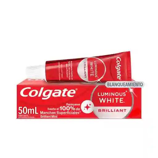 Colgate Crema Dental Luminous White Brilliant 50 mL