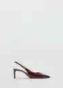 Zapatos Rima Burdeos Talla 36 Mujer Mango