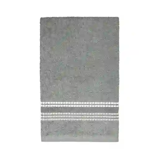 Toalla Mano en Cenefa Gris