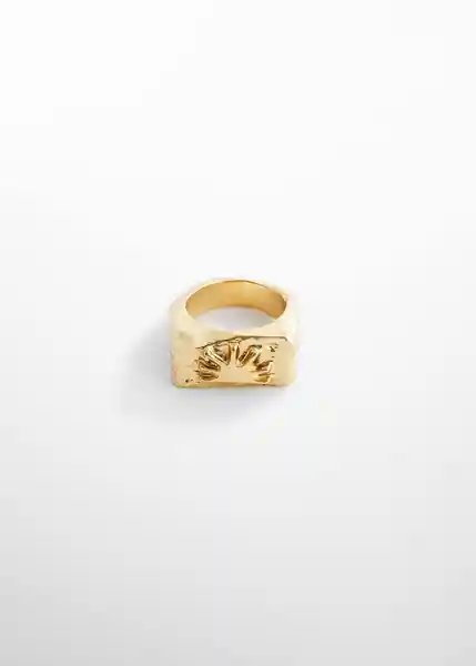 Anillo Raisa Oro Talla L Mujer Mango