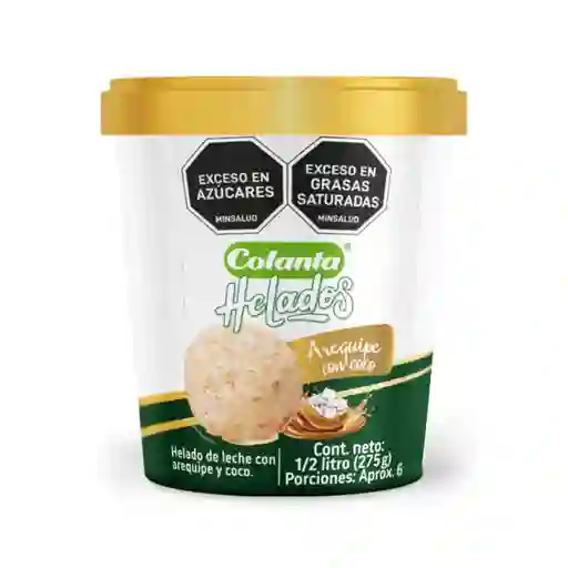 Helado Arequipe Con Coco Colanta