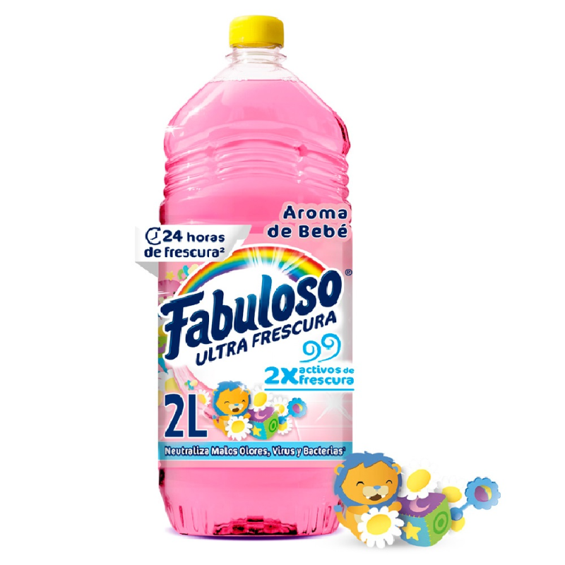 Fabuloso Limpia Pisos Antibacterial Bebe 2 l