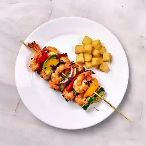 Brochetas De Langostinos