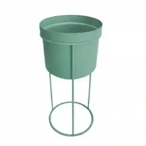 Maceta Plástico Metálico Trinidad Terracota Outzen