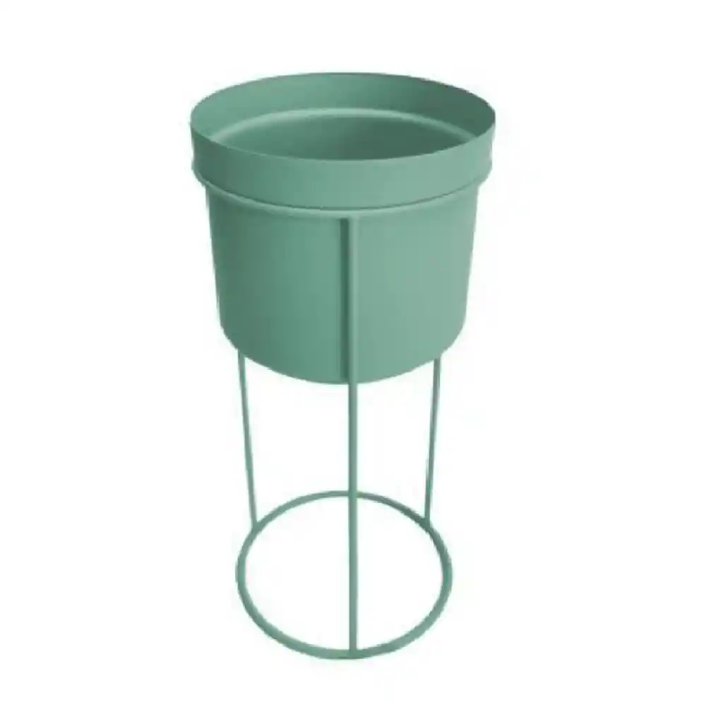 Maceta Plástico Metálico Trinidad Terracota Outzen