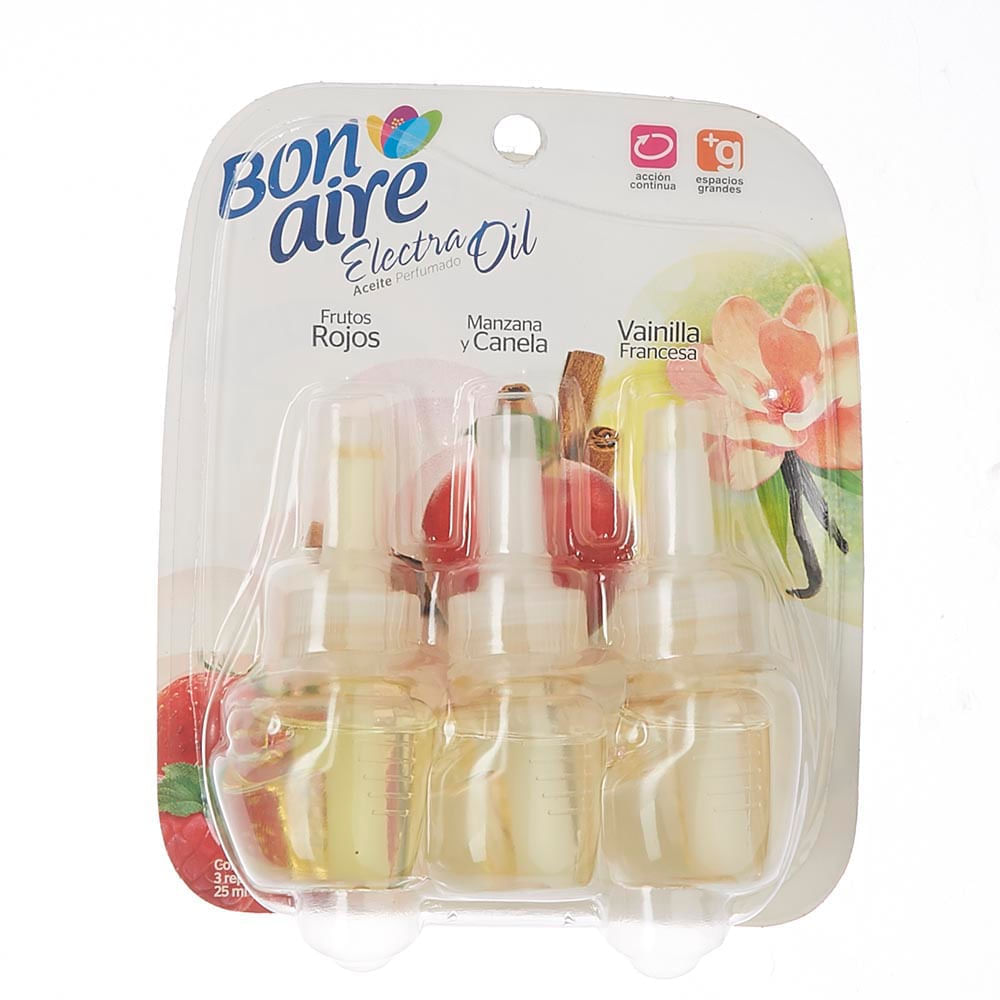 Bonaire Aceite Perfumado Electra Oil Aromas Surtidos 3 x 25 ml