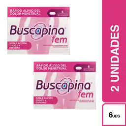 2 x Buscapina Fem 6 Und
