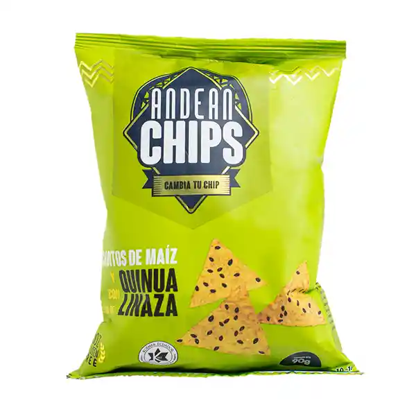 Andean Chips Snack de Maíz con Quinua y Linaza 