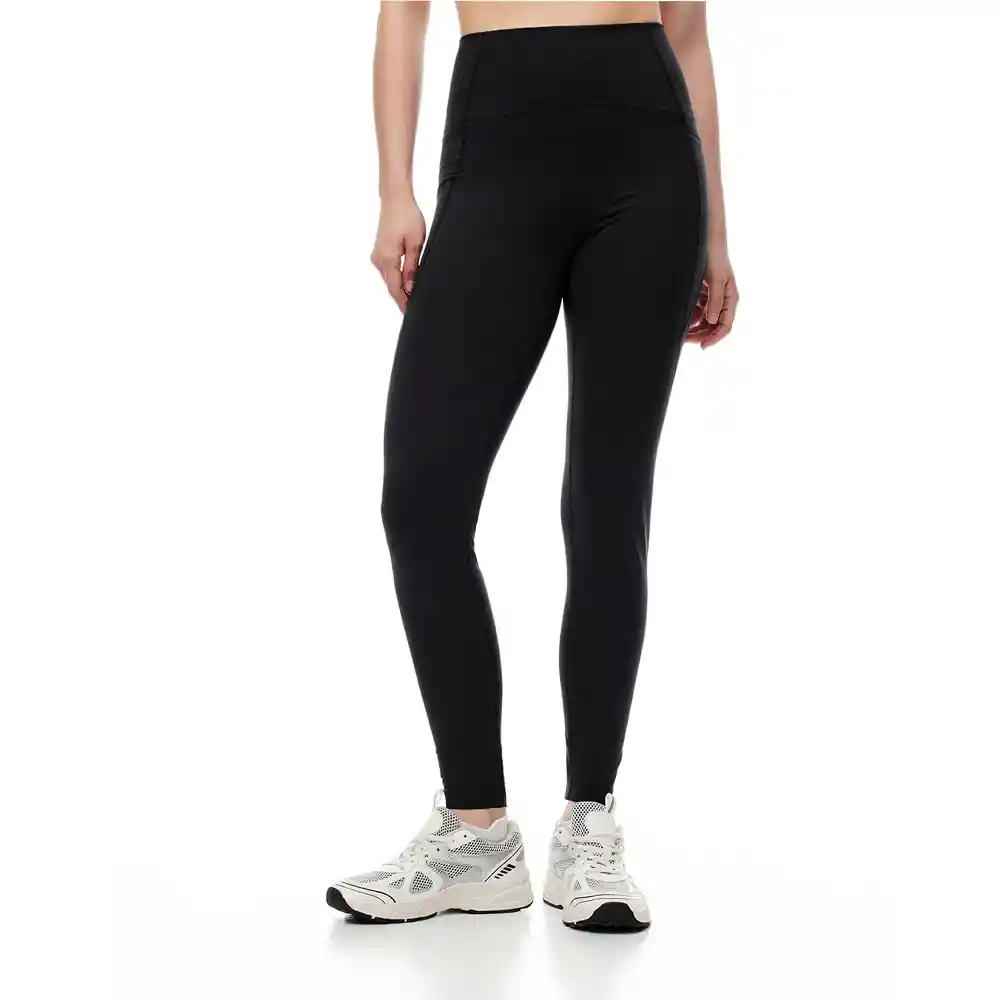 Legging Largo Tiro Alto Pretina Alta Femenino Lomur Gef Talla S