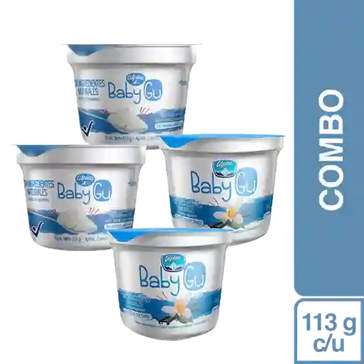 Combo Yogurt Baby gu Vainilla 2 Und + Natural 2 Und