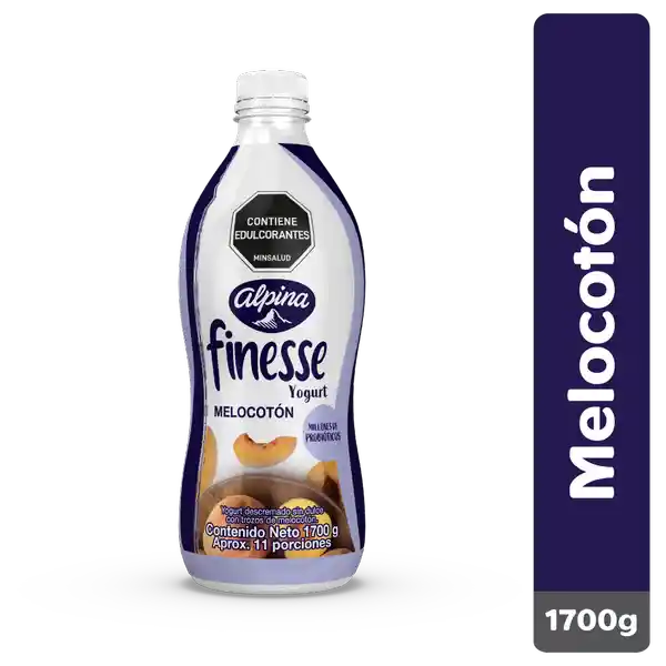 Finesse Yogurt con Probióticos sabor Melocotón sin Azúcar