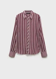 Camisa Luis Vino Talla L Mujer Mango