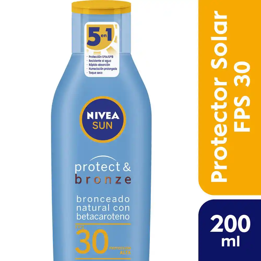 Nivea Bloqueador Solar Sun Protect & Bronze FPS 30