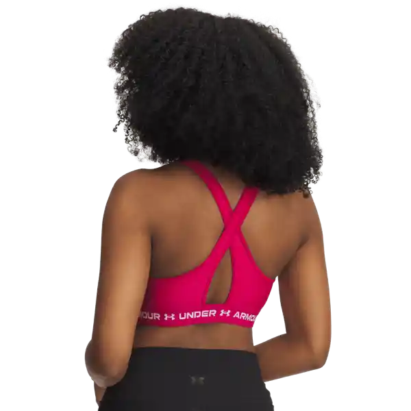 Under Armour Brásier Top Ssback Mid Mujer Rosado Talla MD