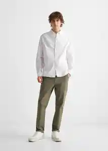 Camisa Oxford6 Blanco Talla 18 Teen Niños Mango