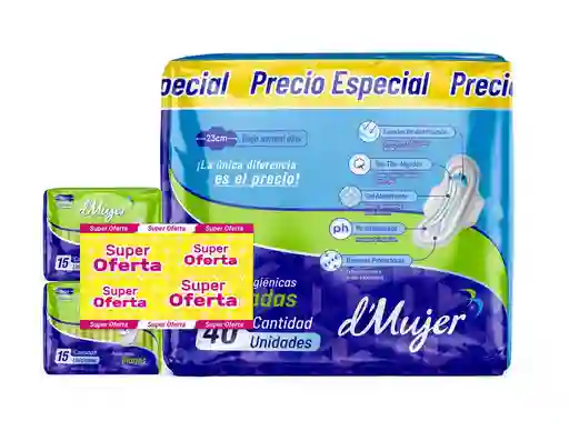 Oferta Toallas Dmujer Proteccion Delgada (1 Und)