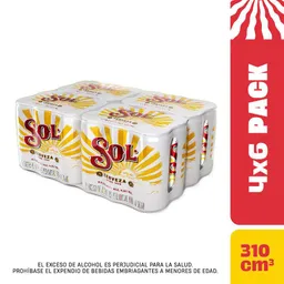 Cerveza Sol Cerveza Bandeja (7440 Ml)