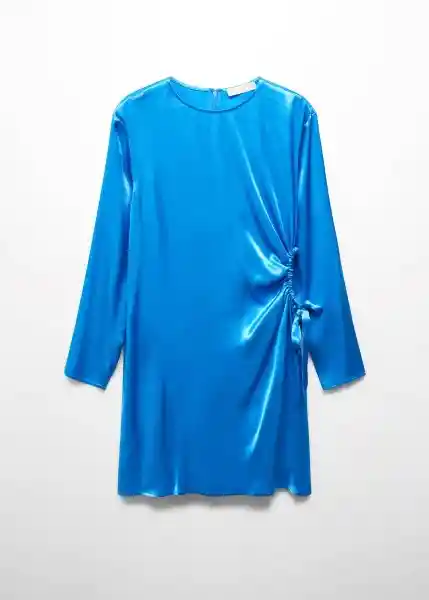 Vestido Lore-W Azul Talla S Mujer Mango