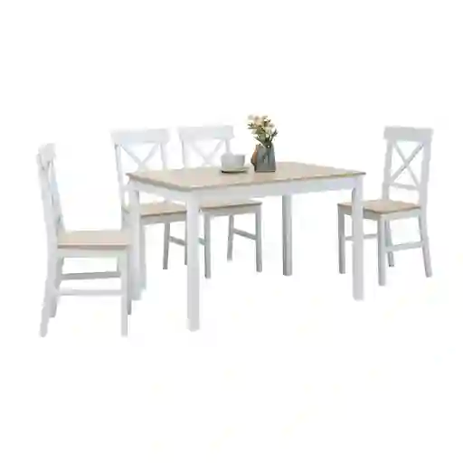 Comedor Romance 2.0 4s Natural 118 X 74 X 73 Cm