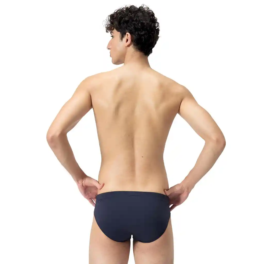 Pantaloneta de Baño Brief Allover Digital Hombre Negro-36