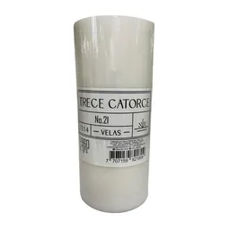 Trece Catorce Velón Blanco Número 21 1314 21130