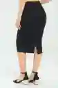 Falda Lapiz Color Negro Talla 8 Ragged