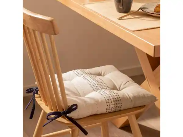 Cojín Silla Tejeduría Beige Casaideas