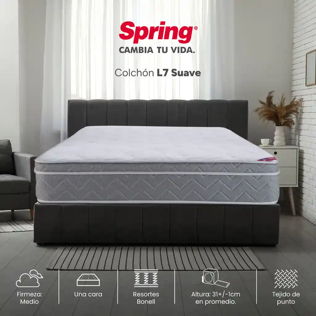 Colchón Doble Spring Infinite Suave L7 V5